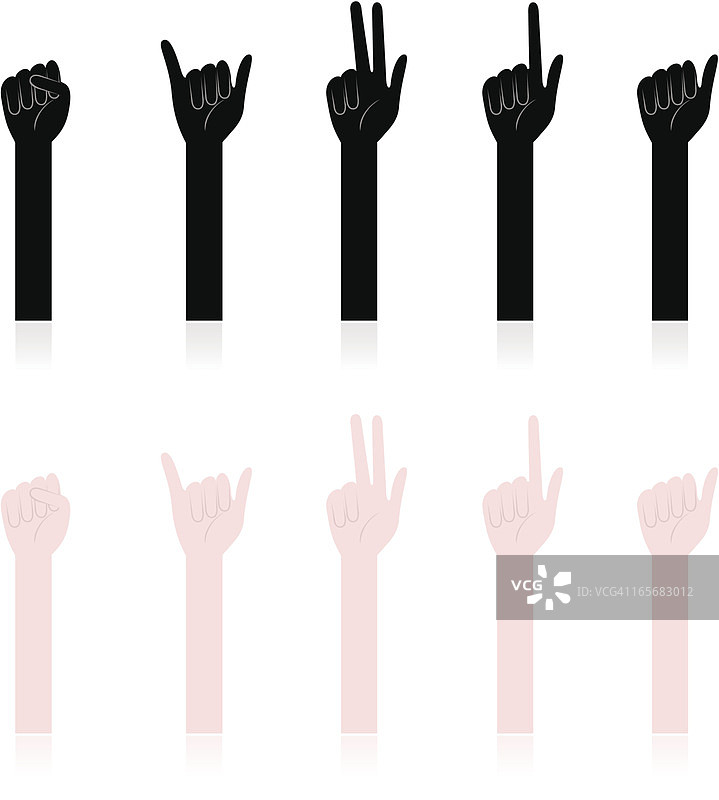 手势：计数手势图片素材