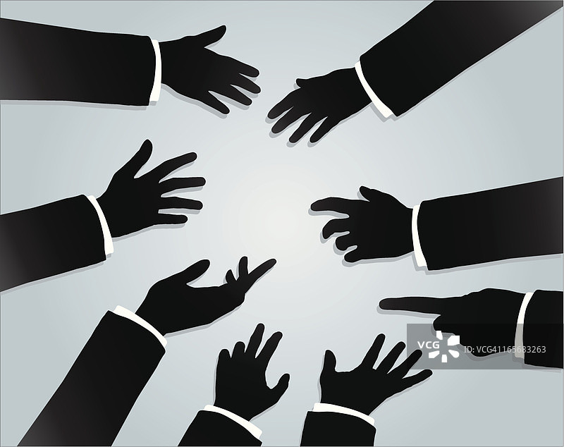 商务手势合集图片素材