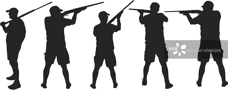 猎人瞄准目标图片素材