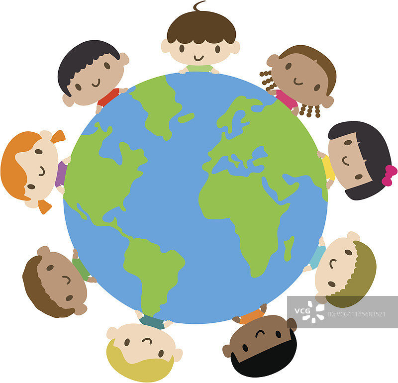 世界各地快乐微笑的儿童图片素材