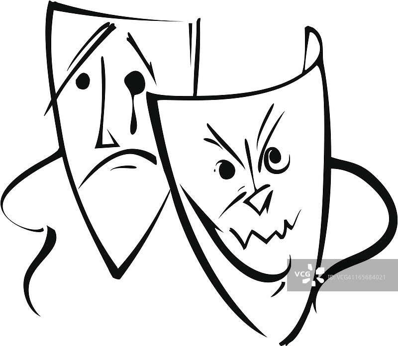 喜剧和悲剧面具图片素材