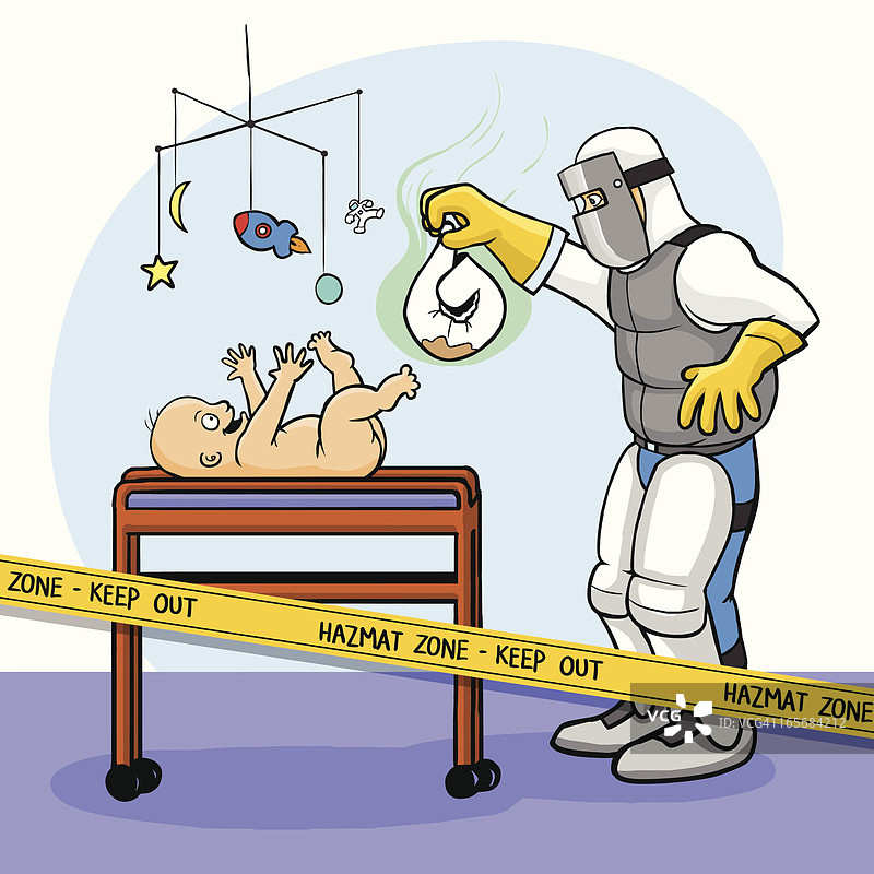 婴儿换尿布图片素材