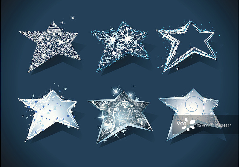 圣诞星星套装图片素材