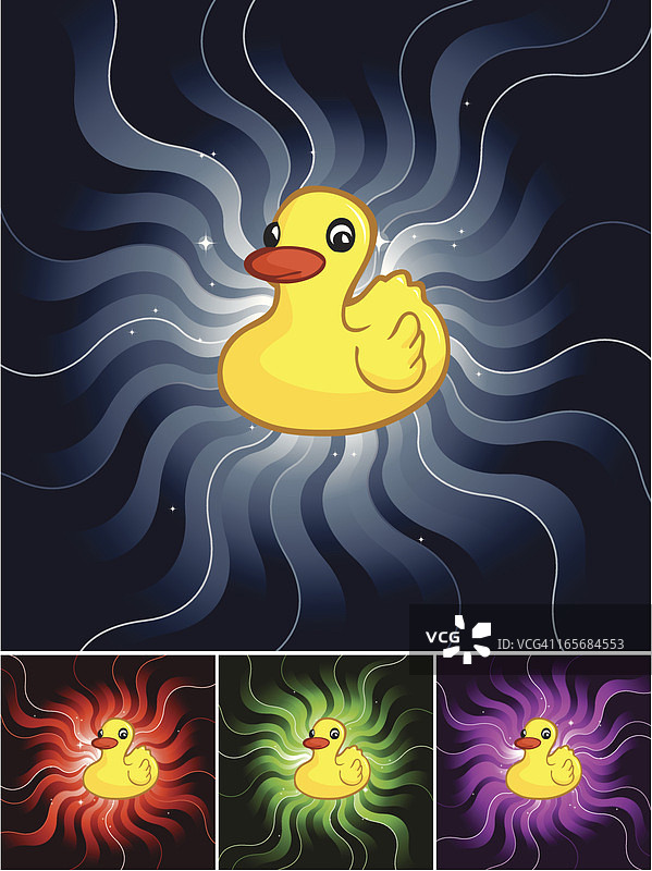 弯弯曲曲的小鸭子图片素材