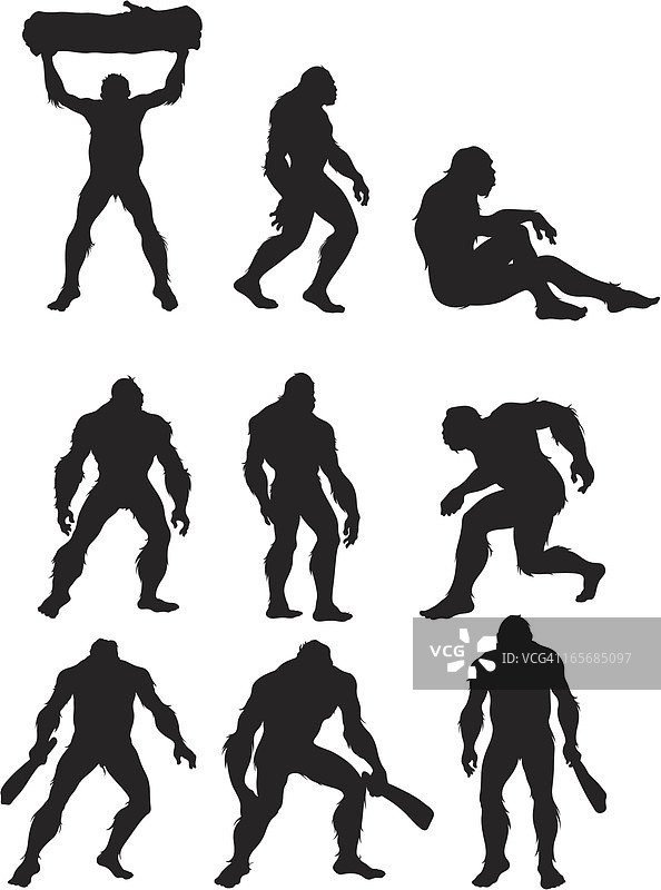 人形野兽大脚怪图片素材