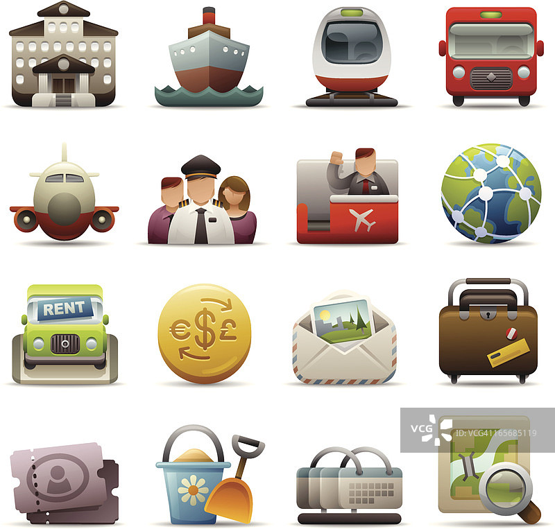 豪华旅行图标图片素材