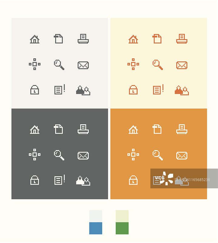 简洁图标集图片素材