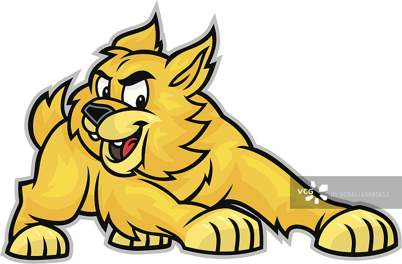 野猫吉祥物图片素材