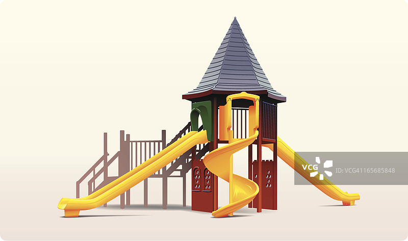 公园里的滑梯图片素材