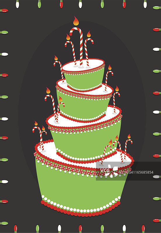 圣诞节庆蛋糕图片素材