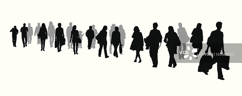 行人剪影图片素材