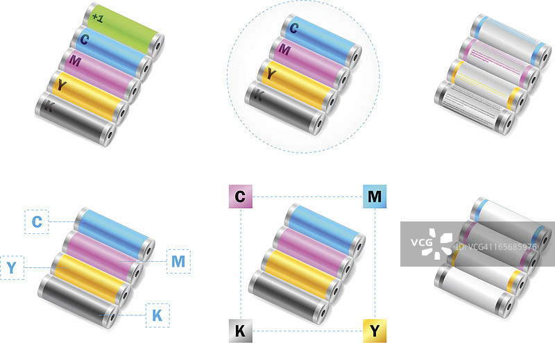 CMYK印刷预处理图标图片素材