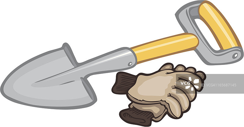 铲子和手套图片素材