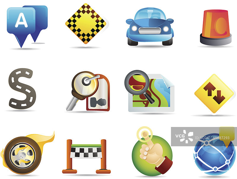 通用图标 | 旅行和GPS图片素材