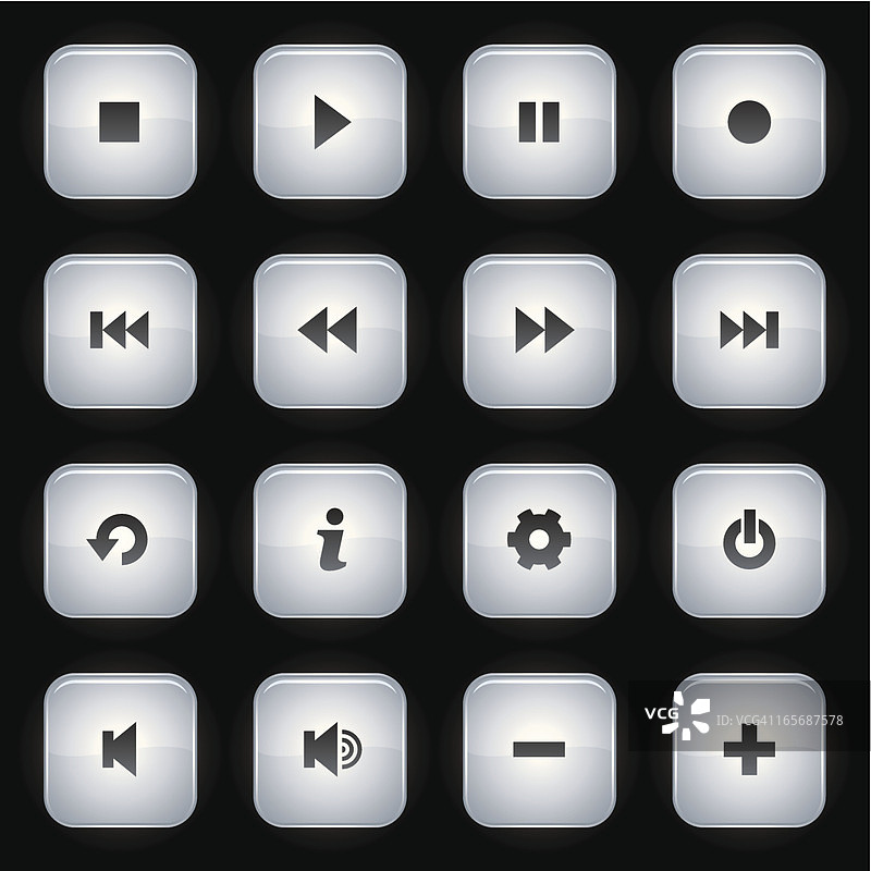 媒体按钮图片素材