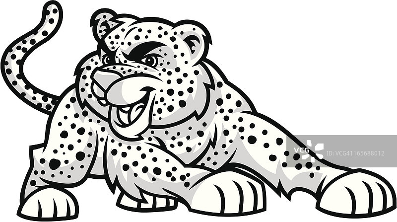 美洲虎猎豹跳跃图片素材