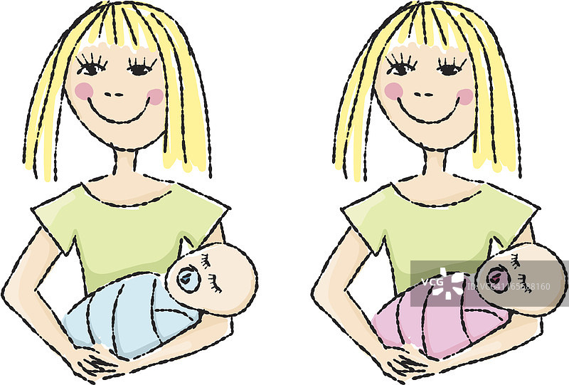 快乐的母亲和宝宝图片素材