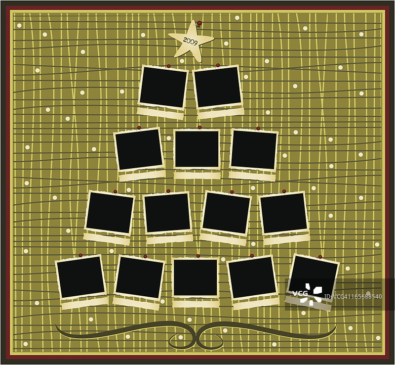 圣诞家庭树图片素材