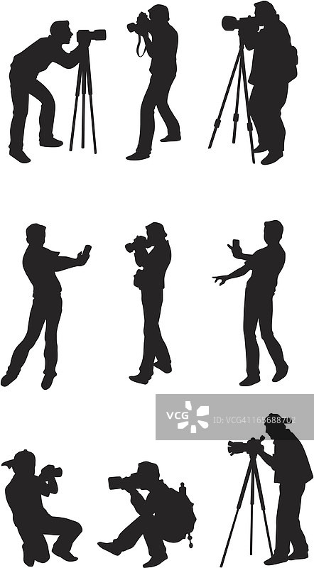 摄影师在工作中图片素材