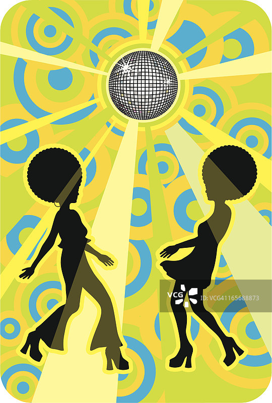 复古迪斯科舞厅图片素材