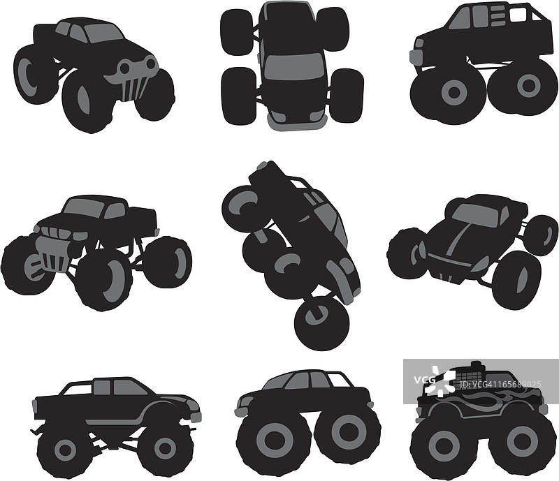 怪兽卡车图片素材