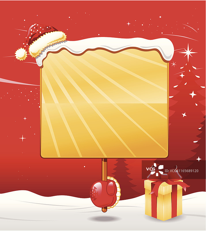 圣诞老人的圣诞寄语图片素材