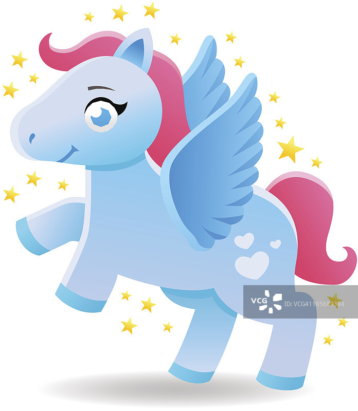 可爱飞马图片素材