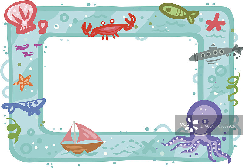 海洋边框图片素材
