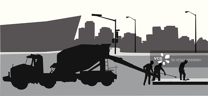 水泥铺设矢量轮廓图片素材