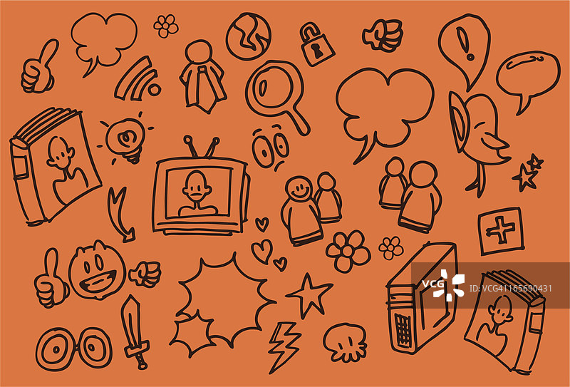 网页涂鸦图片素材