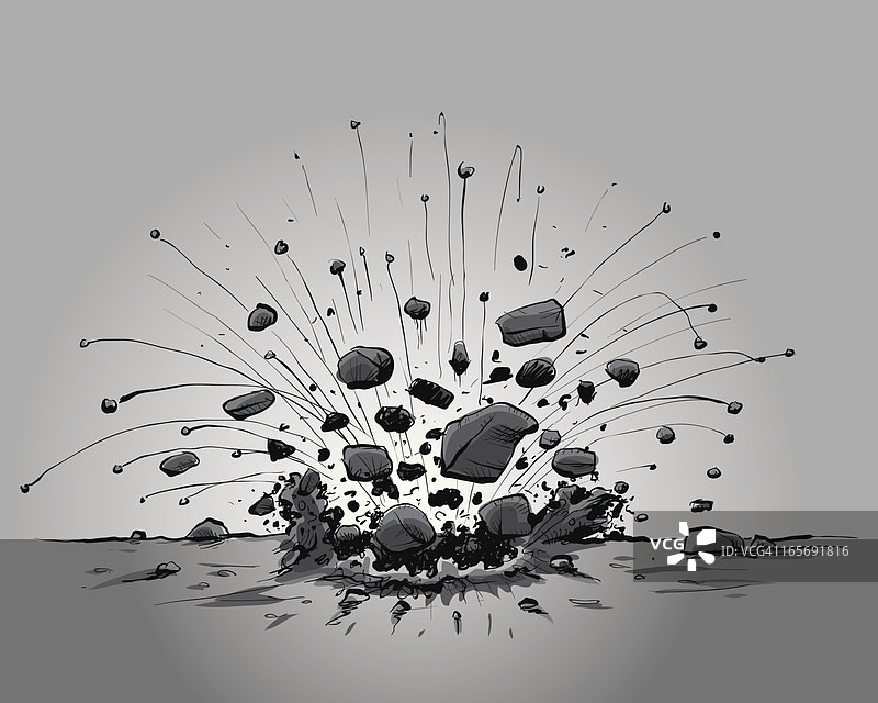 岩石冲击图片素材