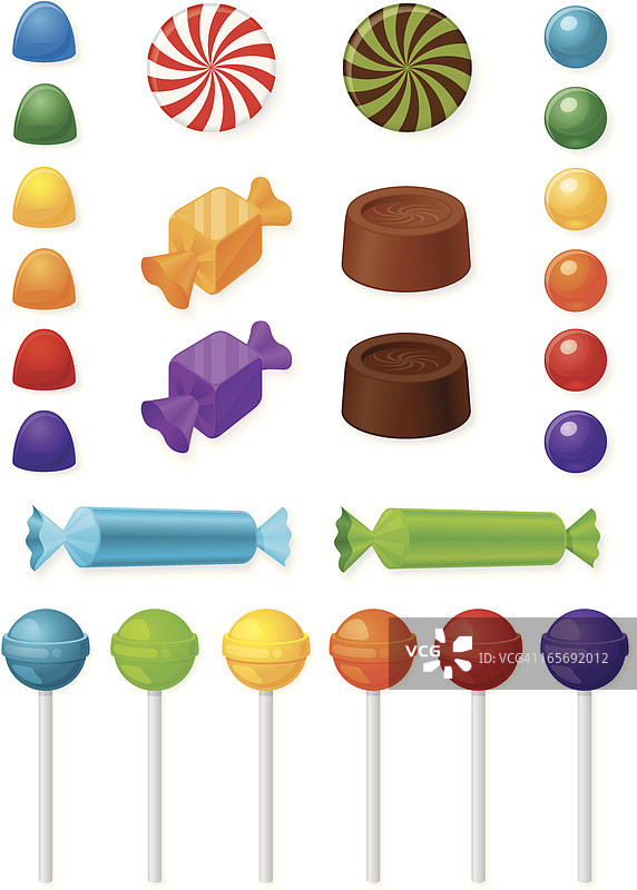糖果合集图片素材