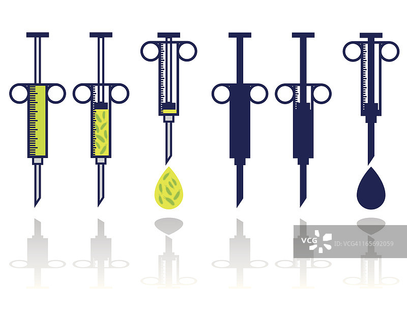 猪流感疫苗注射针图片素材