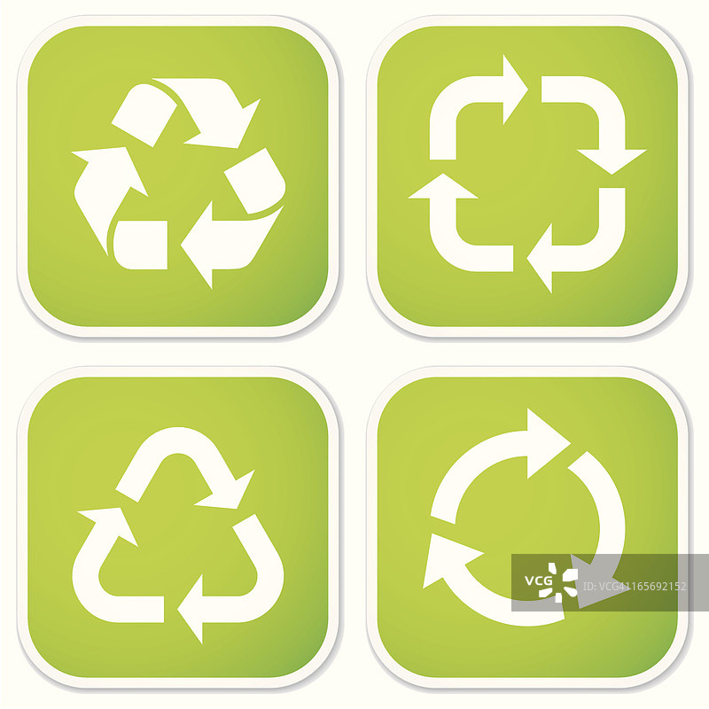 回收标志贴纸图片素材