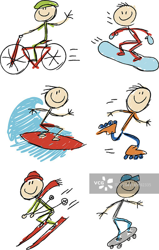 火柴人极限运动图片素材