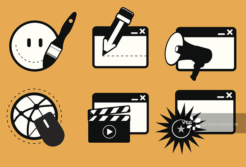 高级创意服务图标图片素材