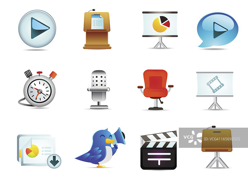 通用演示图标图片素材