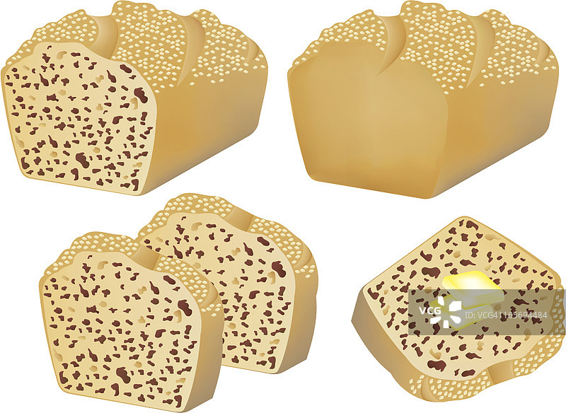 健康的小麦面包图片素材