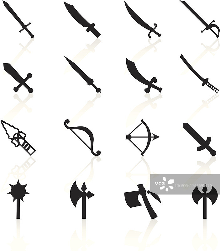 黑色武器符号图片素材