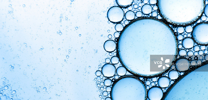 蓝色气泡抽象背景图片素材