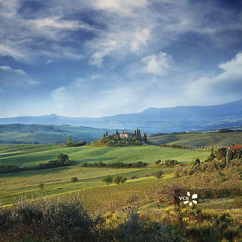 托斯卡纳农场图片素材