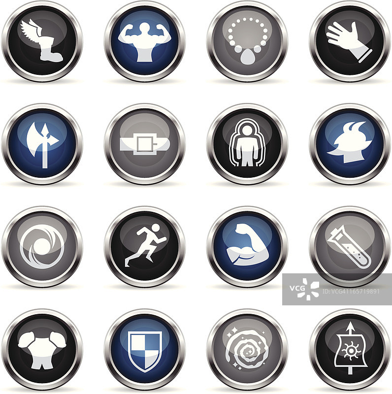 角色扮演相关超光泽图标图片素材