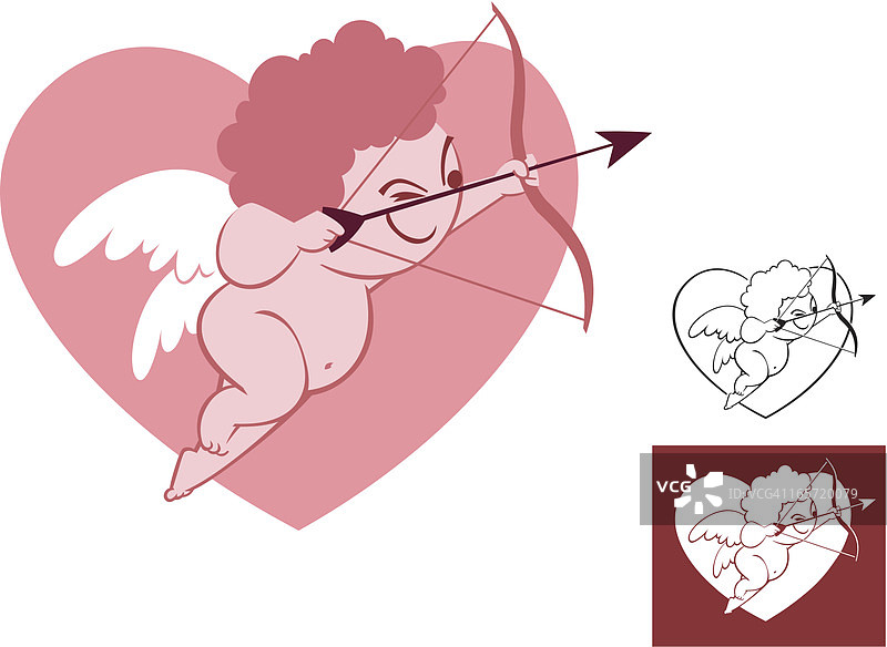 丘比特瞄准图片素材
