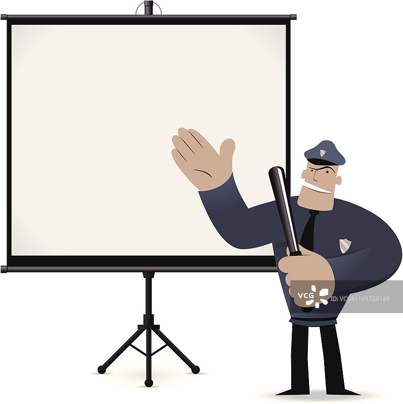 警察正在进行演示图片素材