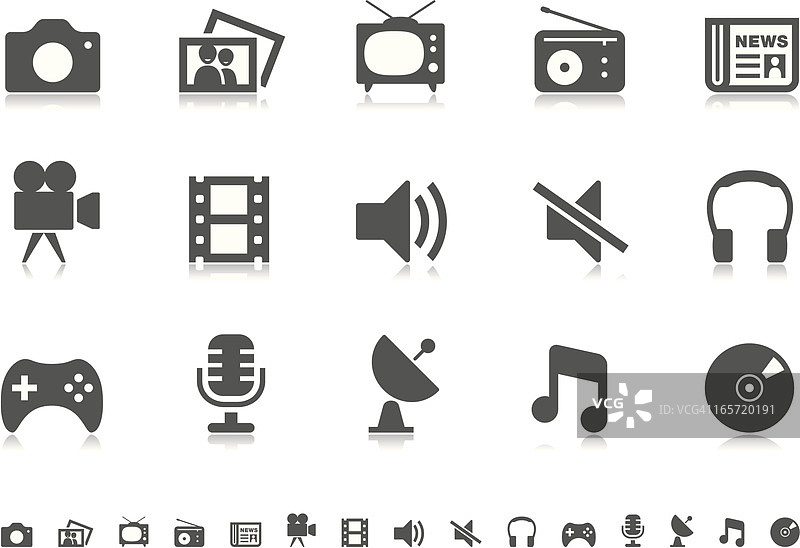 媒体图标 | Pictoria系列图片素材