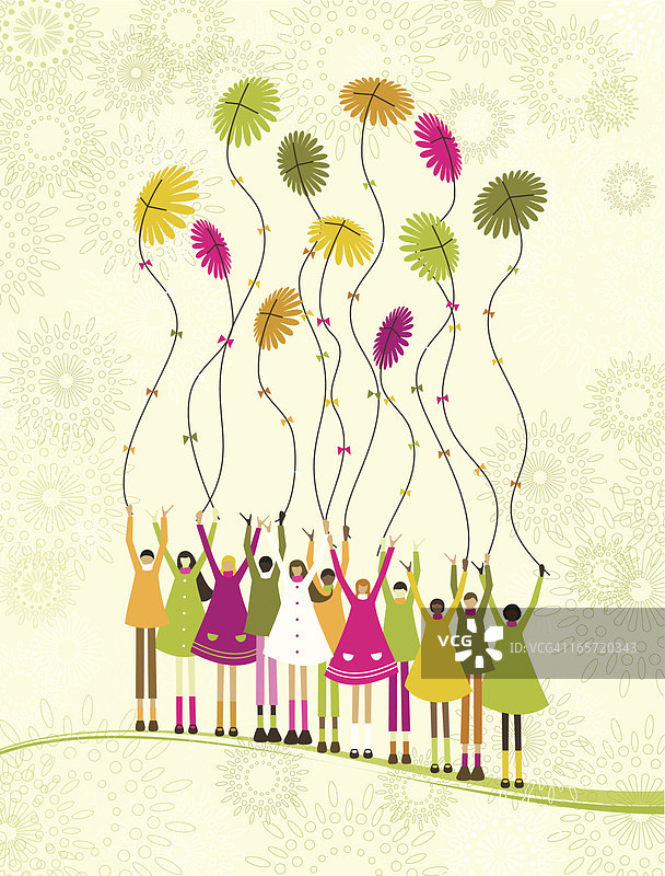 享受春天图片素材