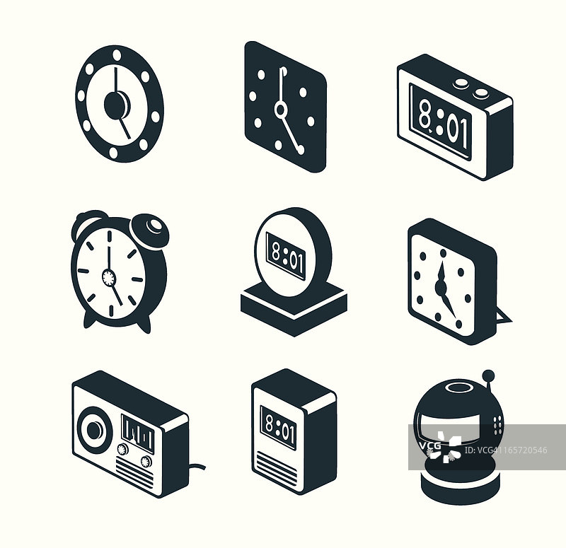 闹钟图标图片素材