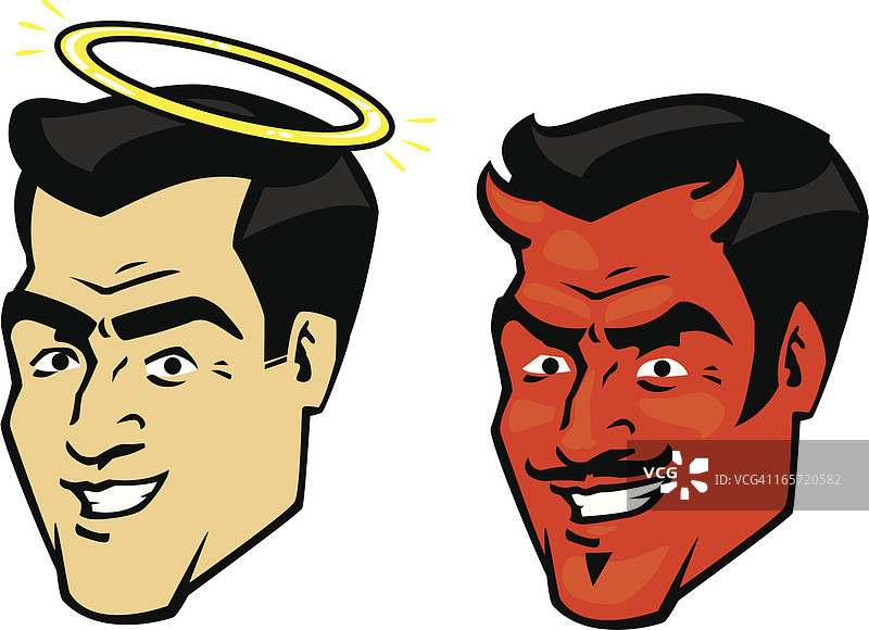 善与恶图片素材