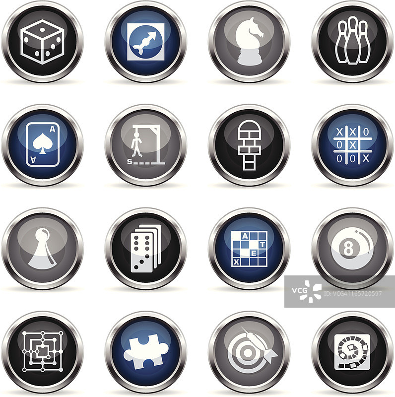 超光泽图标 - 游戏图片素材