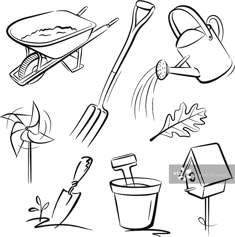 花园元素图片素材